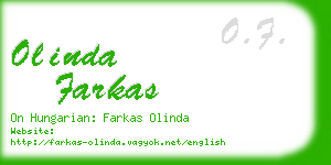 olinda farkas business card